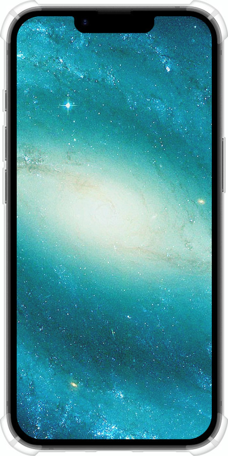 Силіконовий протиударний с посиленими кутами чехол Блакитна галактика для Apple iPhone SE 4 - 177sp-3652 изображение 