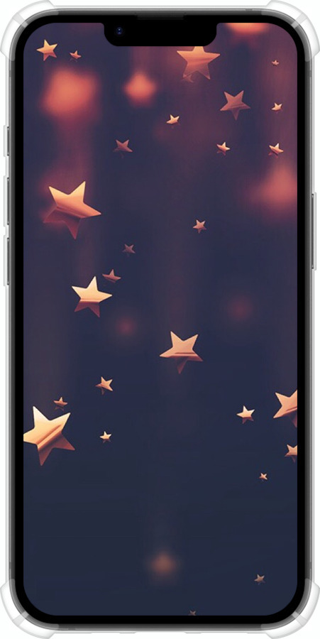 Силикон с усиленными углами чехол Падающие звезды для Apple iPhone SE 4 - 3974sp-3652 изображение 