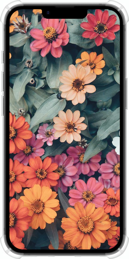 Силикон с усиленными углами чехол Beauty flowers для Apple iPhone SE 4 - 4050sp-3652 изображение 