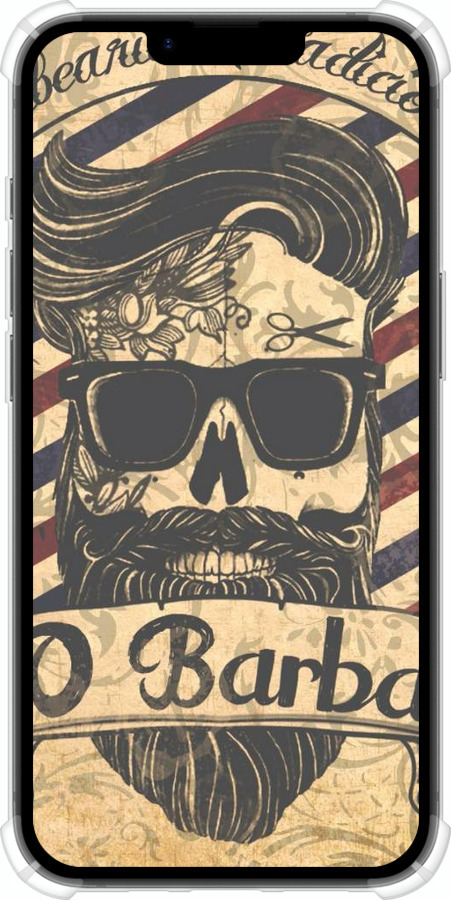 Силикон с усиленными углами чехол Barber Shop для Apple iPhone SE 4 - 4097sp-3652 изображение 