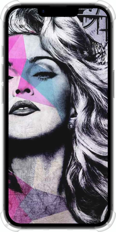 Силіконовий протиударний с посиленими кутами чехол Art-Madonna для Apple iPhone SE 4 - 4131sp-3652 изображение 