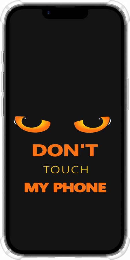 Силіконовий протиударний с посиленими кутами чехол Донт тач зе фон для Apple iPhone 16e - 4261sp-3971 изображение 