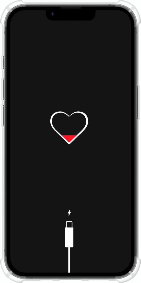 Силикон с усиленными углами чехол Подзарядка сердца для Apple iPhone SE 4 - 4274sp-3652 изображение 