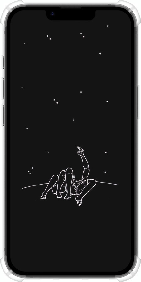 Силикон с усиленными углами чехол Романтика для Apple iPhone SE 4 - 4306sp-3652 изображение 