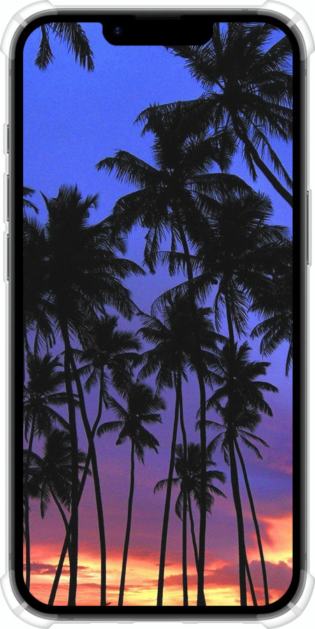 Силикон с усиленными углами чехол Пальмы для Apple iPhone SE 4 - 4324sp-3652 изображение 