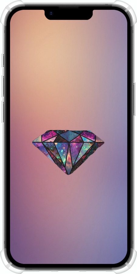 Силикон с усиленными углами чехол Диамант для Apple iPhone SE 4 - 4352sp-3652 изображение 