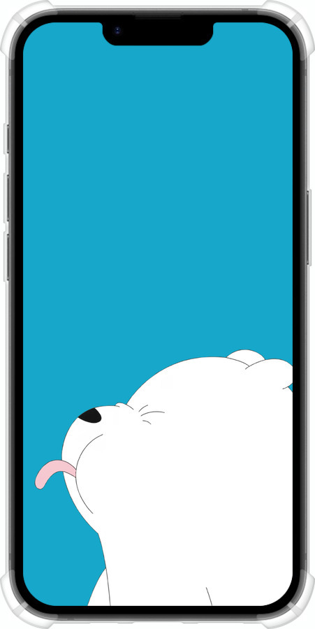 Силикон с усиленными углами чехол Мишка 1 для Apple iPhone SE 4 - 4358sp-3652 изображение 