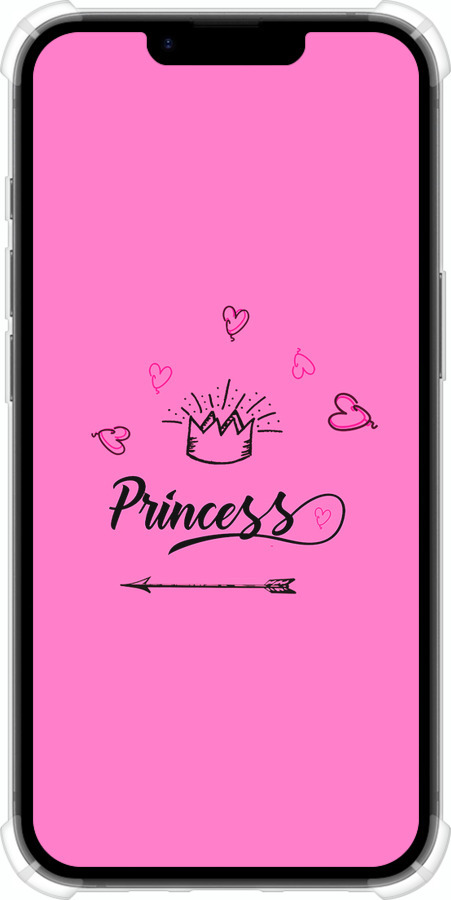 Силіконовий протиударний с посиленими кутами чехол Princess для Apple iPhone SE 4 - 4361sp-3652 изображение 