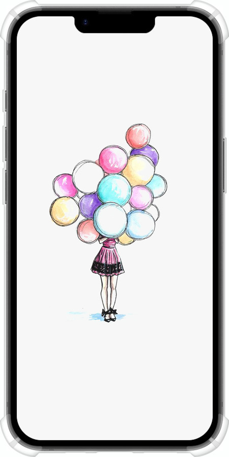 Силіконовий протиударний с посиленими кутами чехол Кульки для Apple iPhone SE 4 - 4387sp-3652 изображение 