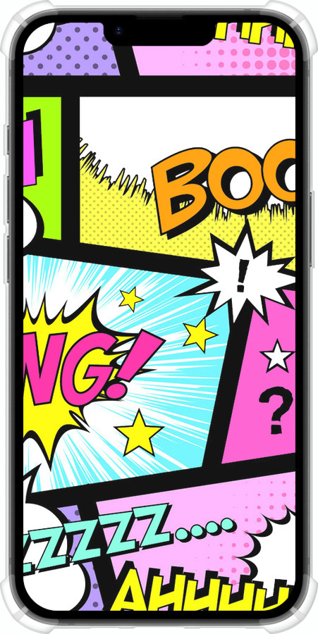 Силикон с усиленными углами чехол Комикс 1 для Apple iPhone SE 4 - 4407sp-3652 изображение 