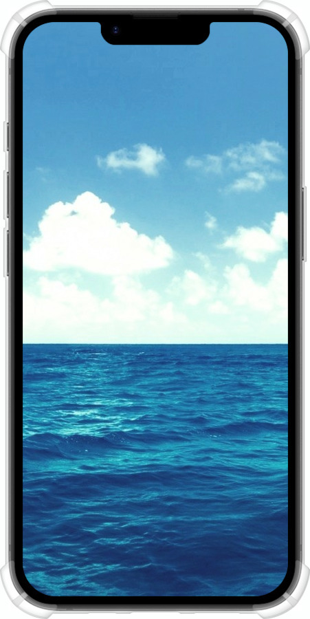 Силикон с усиленными углами чехол Горизонт для Apple iPhone 16e - 4417sp-3971 изображение 