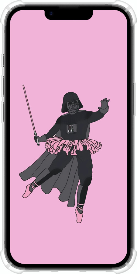 Силикон с усиленными углами чехол Pink Wader для Apple iPhone 16e - 4456sp-3971 изображение 