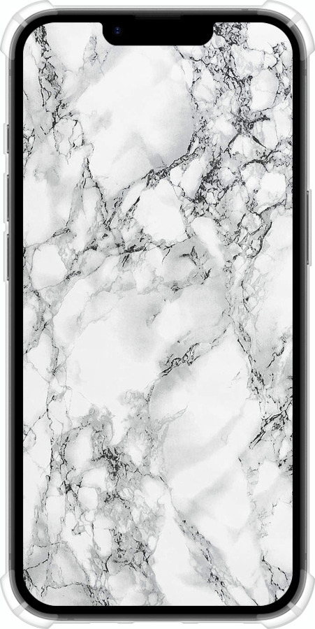 Силикон с усиленными углами чехол Мрамор белый для Apple iPhone SE 4 - 4480sp-3652 изображение 
