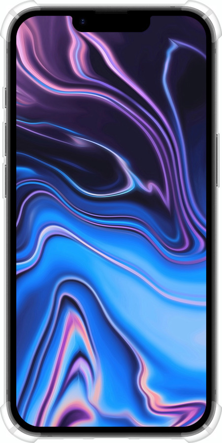 Силіконовий протиударний с посиленими кутами чехол Візерунок води для Apple iPhone SE 4 - 4491sp-3652 изображение 