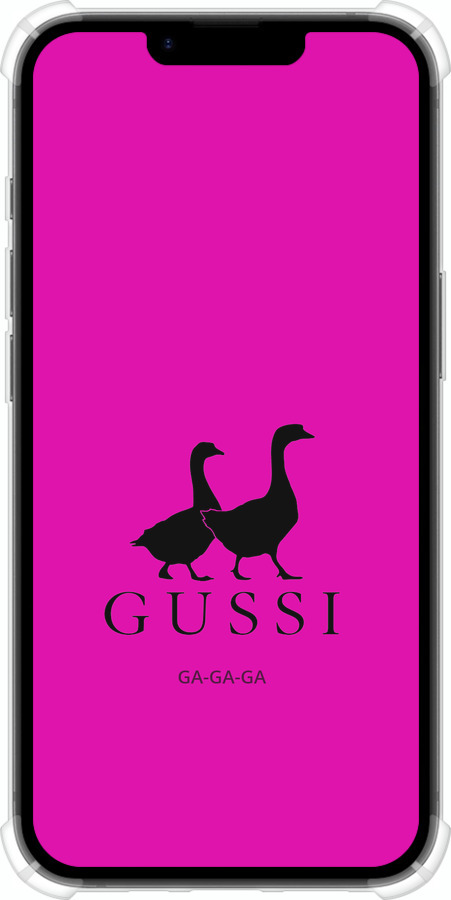 Силикон с усиленными углами чехол Гуси для Apple iPhone 16e - 4561sp-3971 изображение 