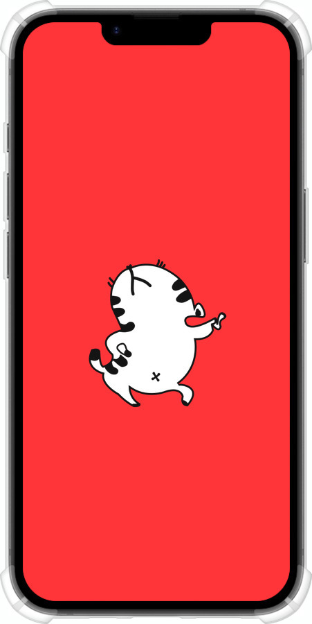 Силикон с усиленными углами чехол Котик для Apple iPhone SE 4 - 4577sp-3652 изображение 