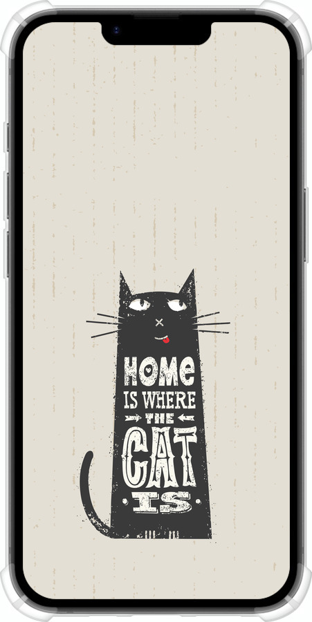 Силикон с усиленными углами чехол Кот для Apple iPhone SE 4 - 4671sp-3652 изображение 