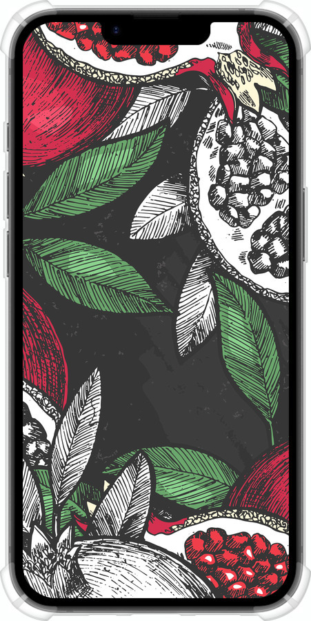 Силіконовий протиударний с посиленими кутами чехол Гранат для Apple iPhone SE 4 - 4692sp-3652 изображение 