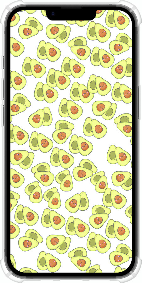 Силикон с усиленными углами чехол Весёлые авокадо для Apple iPhone SE 4 - 4799sp-3652 изображение 