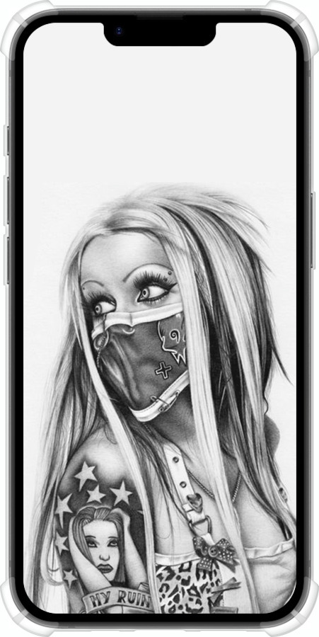 Силіконовий протиударний с посиленими кутами чехол Biohazard 8 для Apple iPhone SE 4 - 4824sp-3652 изображение 