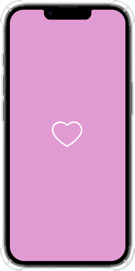 Силикон с усиленными углами чехол Сердце 2 для Apple iPhone SE 4 - 4863sp-3652 изображение 