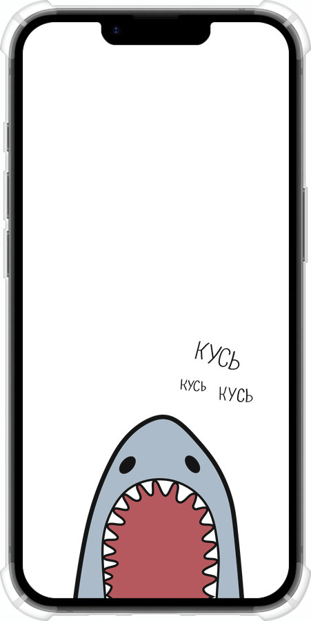 Силикон с усиленными углами чехол Акула для Apple iPhone SE 4 - 4870sp-3652 изображение 