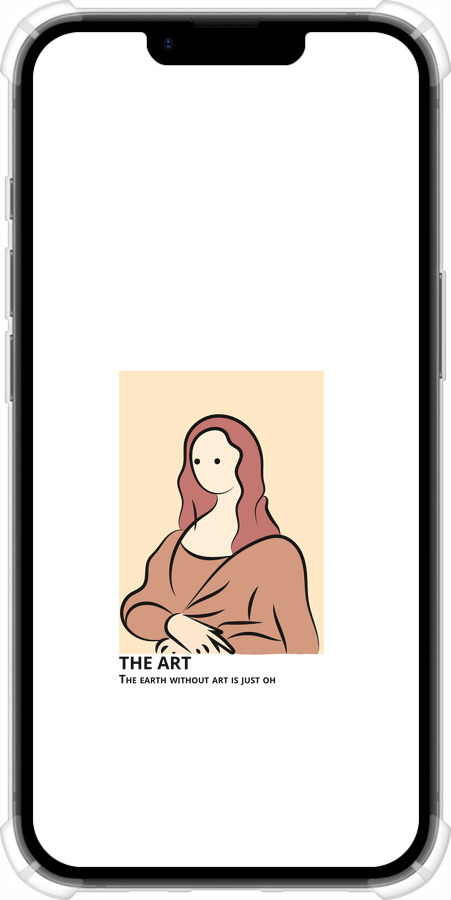 Силикон с усиленными углами чехол The art для Apple iPhone 16e - 4890sp-3971 изображение 