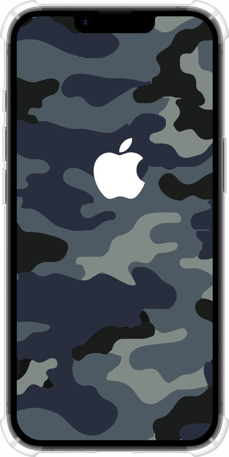 Силикон с усиленными углами чехол Камуфляж 1 для Apple iPhone SE 4 - 4897sp-3652 изображение 