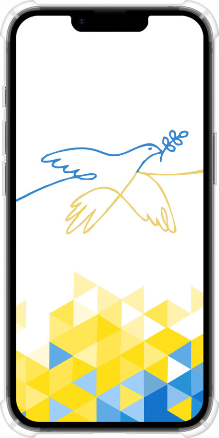 Силикон с усиленными углами чехол Птица мира для Apple iPhone 16e - 5231sp-3971 изображение 