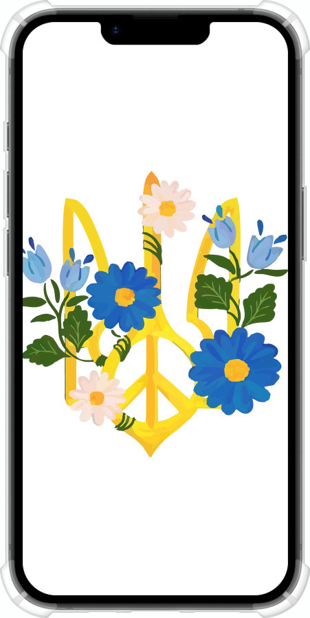 Силіконовий протиударний с посиленими кутами чехол Герб v3 для Apple iPhone SE 4 - 5265sp-3652 изображение 