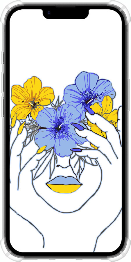 Силикон с усиленными углами чехол Девушка v4 для Apple iPhone SE 4 - 5276sp-3652 изображение 