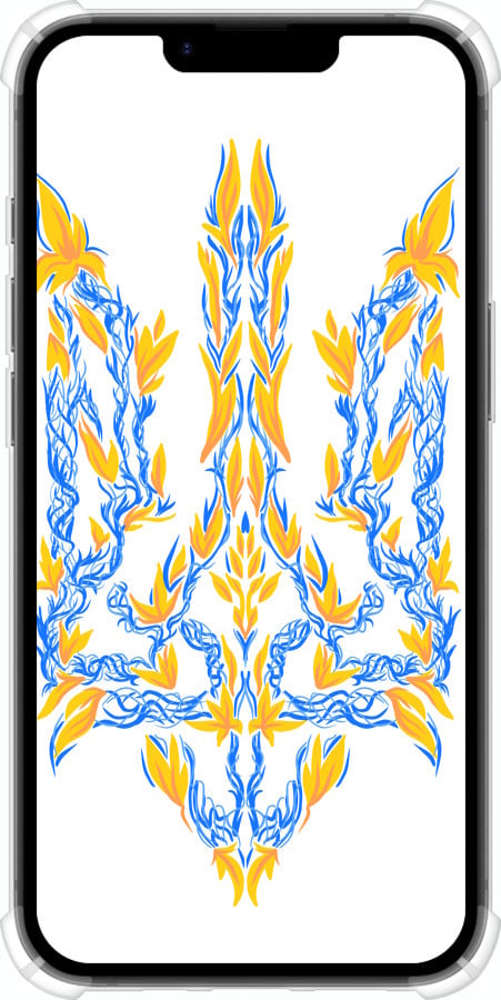 Силикон с усиленными углами чехол Герб Украины v3 для Apple iPhone SE 4 - 5313sp-3652 изображение 