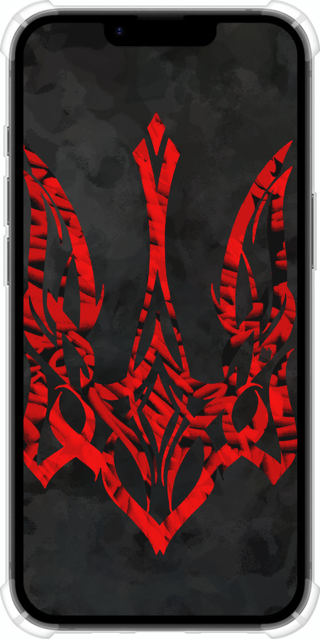 Силикон с усиленными углами чехол Герб Украины v4 для Apple iPhone SE 4 - 5319sp-3652 изображение 