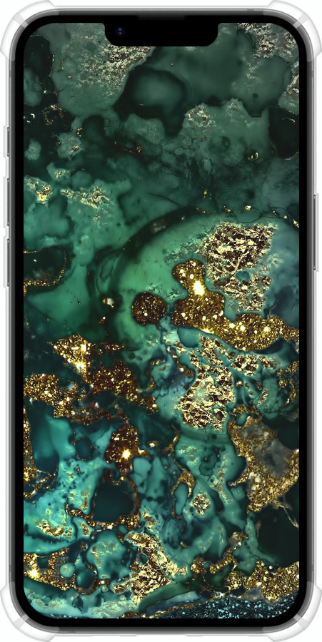 Силикон с усиленными углами чехол Мрамор золото богатство для Apple iPhone SE 4 - 5419sp-3652 изображение 