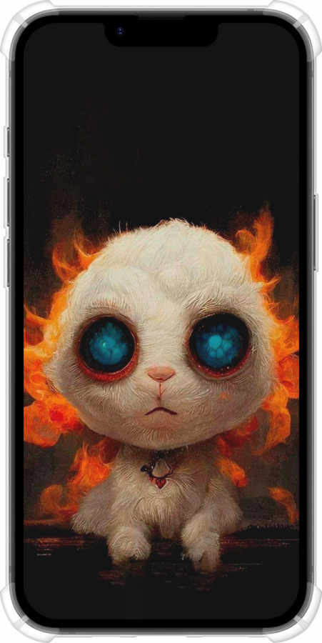 Силіконовий протиударний с посиленими кутами чехол Бавовнятко для Apple iPhone SE 4 - 5466sp-3652 изображение 