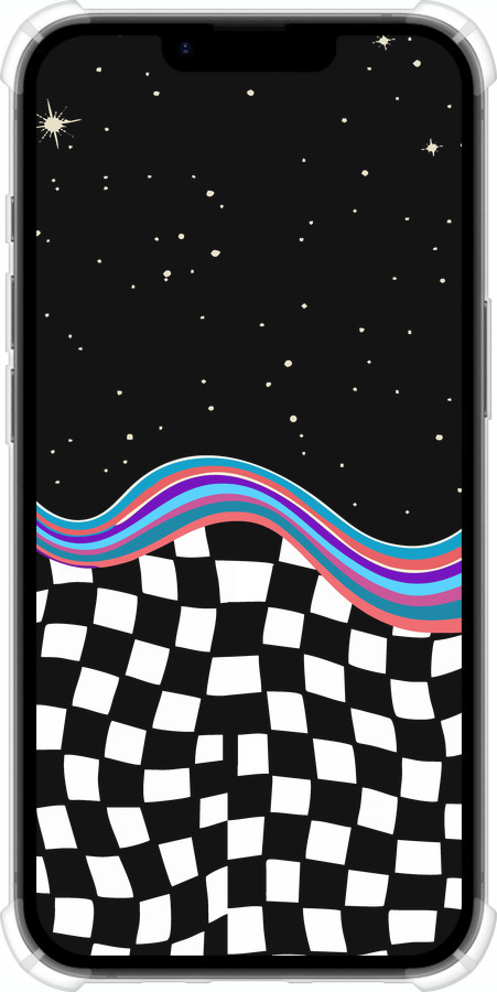 Силикон с усиленными углами чехол Абстрактный космос для Apple iPhone 16e - 5512sp-3971 изображение 