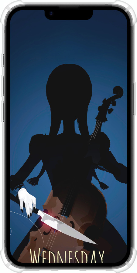 Силикон с усиленными углами чехол Wednesday для Apple iPhone SE 4 - 5515sp-3652 изображение 