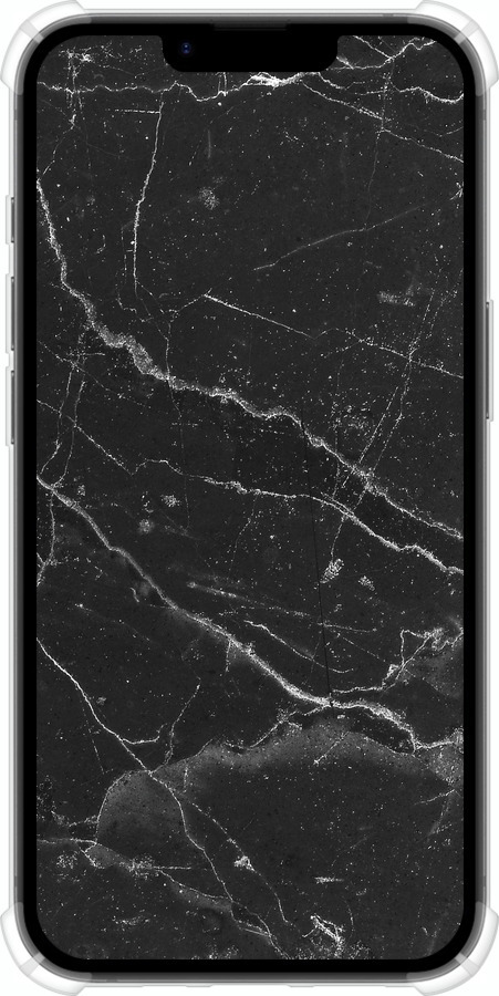 Силикон с усиленными углами чехол Черный мрамор v2 для Apple iPhone SE 4 - 5568sp-3652 изображение 