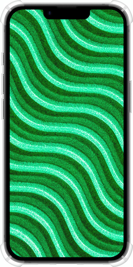Силикон с усиленными углами чехол Волнистые линии для Apple iPhone 16e - 5578sp-3971 изображение 
