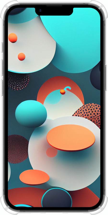 Силикон с усиленными углами чехол Горошек абстракция для Apple iPhone SE 4 - 5608sp-3652 изображение 