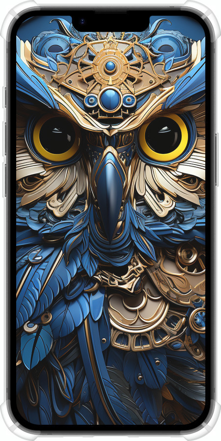 Силикон с усиленными углами чехол Сова v2 для Apple iPhone SE 4 - 5649sp-3652 изображение 