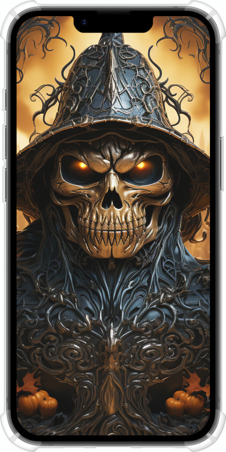 Силіконовий протиударний с посиленими кутами чехол Череп 2 для Apple iPhone SE 4 - 5652sp-3652 изображение 