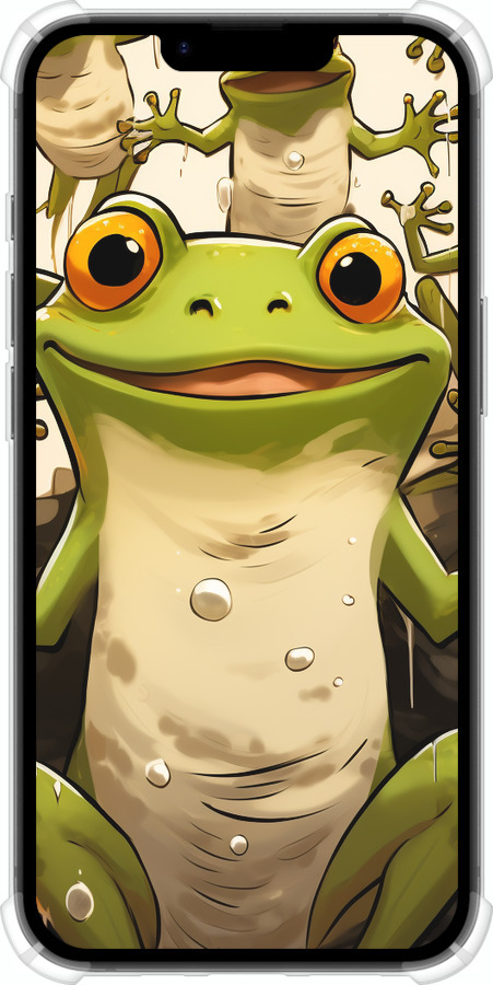 Силикон с усиленными углами чехол Веселая жаба для Apple iPhone SE 4 - 5658sp-3652 изображение 