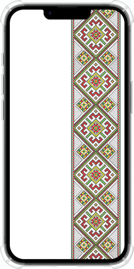 Силикон с усиленными углами чехол Вышиванка 8 для Apple iPhone 16e - 574sp-3971 изображение 