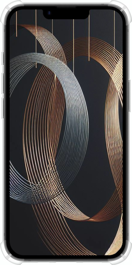 Силіконовий протиударний с посиленими кутами чехол Симфонія для Apple iPhone SE 4 - 5835sp-3652 изображение 