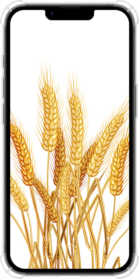 Силикон с усиленными углами чехол Колоски пшеници для Apple iPhone 16e - 5866sp-3971 изображение 
