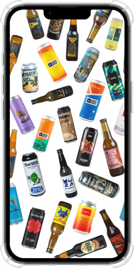 Силикон с усиленными углами чехол Броварни UA для Apple iPhone SE 4 - 5877sp-3652 изображение 