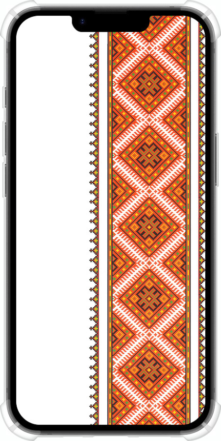 Силикон с усиленными углами чехол Вышиванка 25 для Apple iPhone SE 4 - 593sp-3652 изображение 