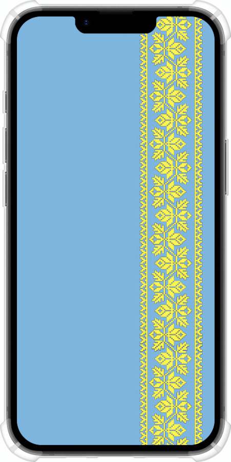 Силикон с усиленными углами чехол Вышиванка 33 для Apple iPhone SE 4 - 602sp-3652 изображение 