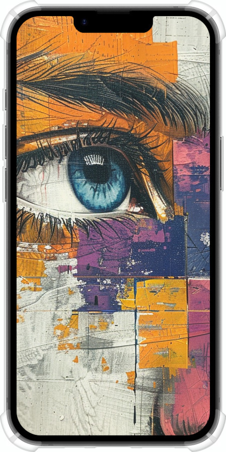 Силикон с усиленными углами чехол Цветная фреска для Apple iPhone SE 4 - 6032sp-3652 изображение 